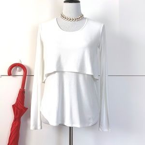 New Theory Double Layered Top Career Sz PT